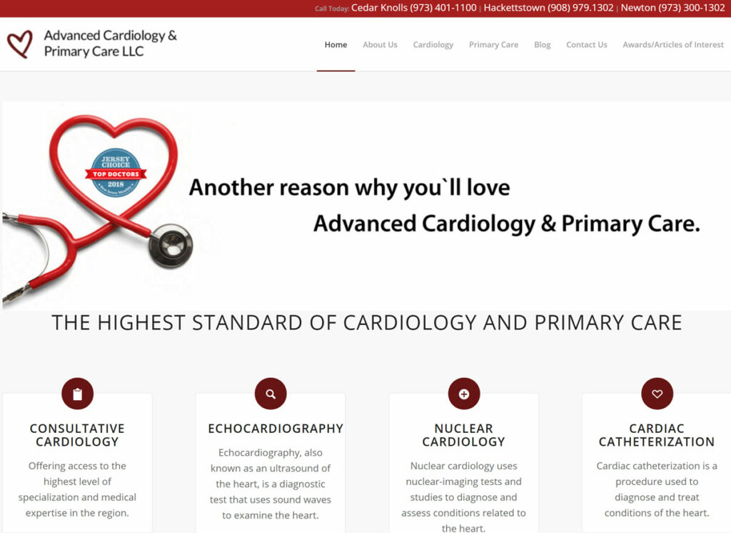 Advanced Cardio & Primary Care: WordPress