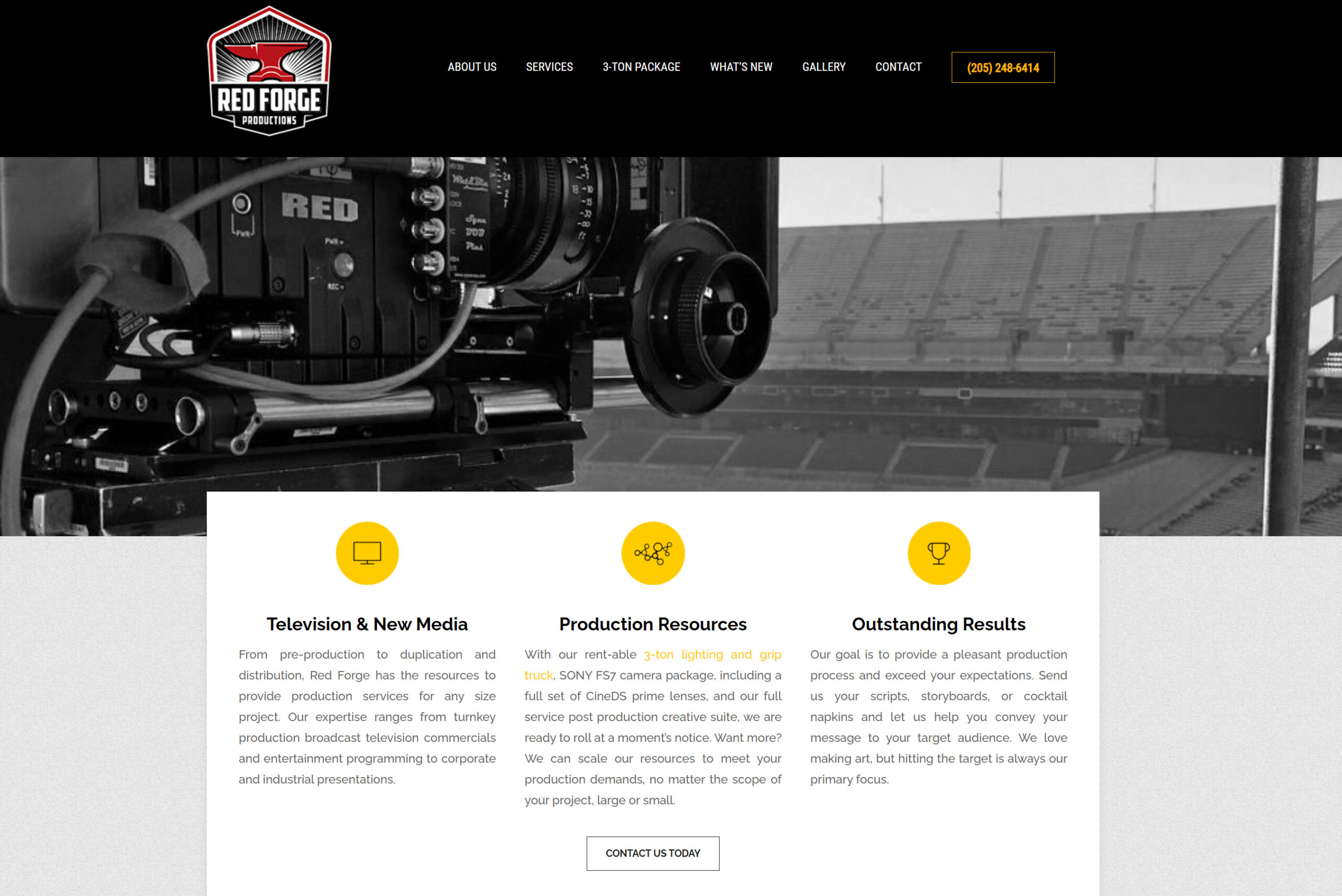 red forge products wordpress website design & build