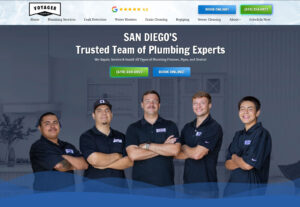 voyager plumbing website designed